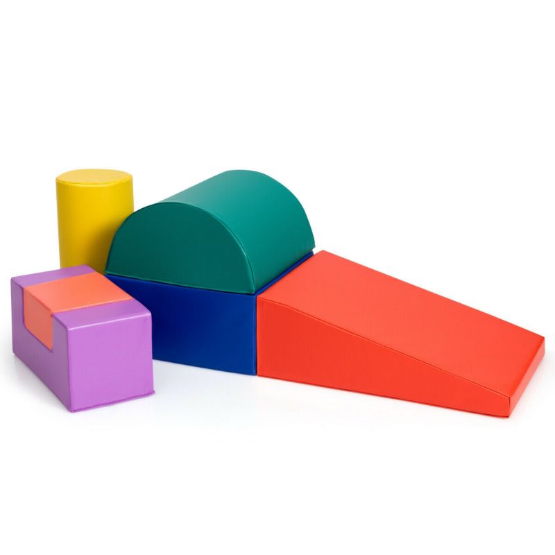6-Piece Soft Foam Building Blocks Climb Crawl Set for Toddlers Indoor