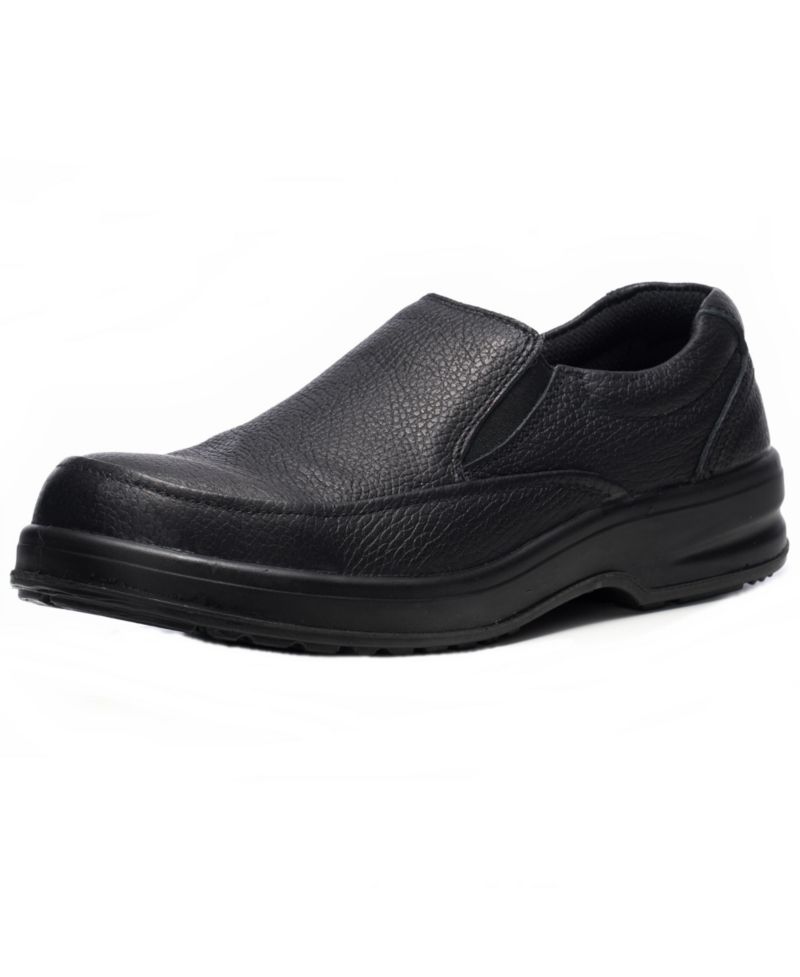 Men's Arbete Work Shoes | Slip Resistant Genuine Leather | Non Slip Loafers | All Day Comfort | Easy Slip On