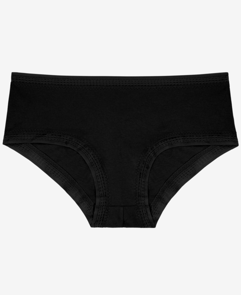 Women's Cabana Cotton-Blend Boyshort Crochet-Trim Panty, 3-Pack