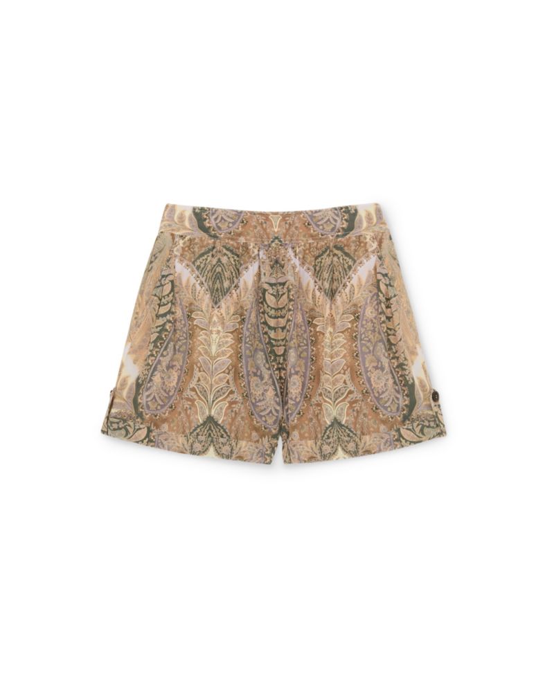 Women's Neave Paisley-Print Mid-Rise Shorts, 1-1/2" Inseam