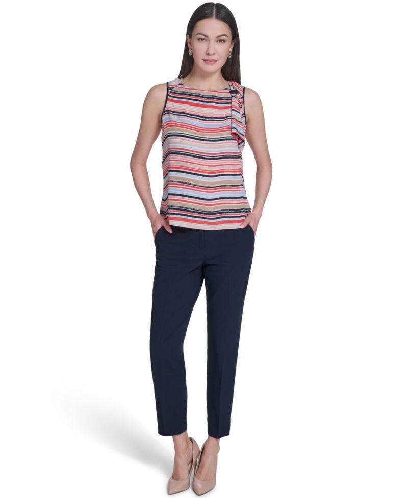 Women's Boat Neck Side-Tie Top
