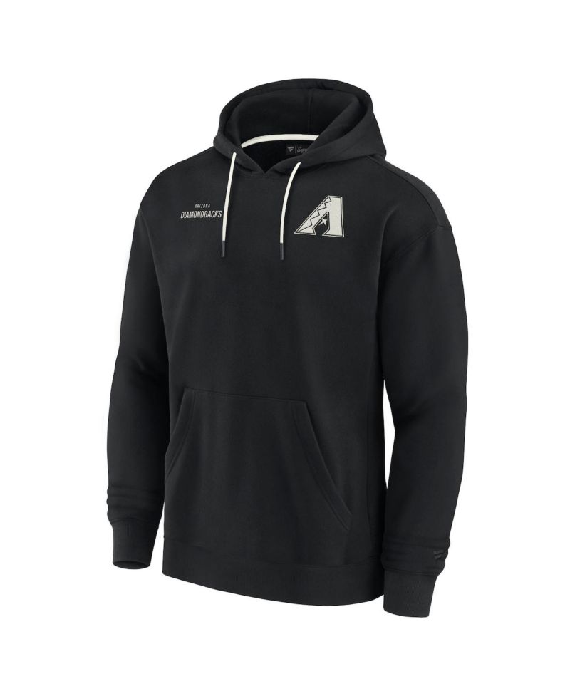 Men's and Women's Black Arizona Diamondbacks Super Soft Fleece Pullover Hoodie