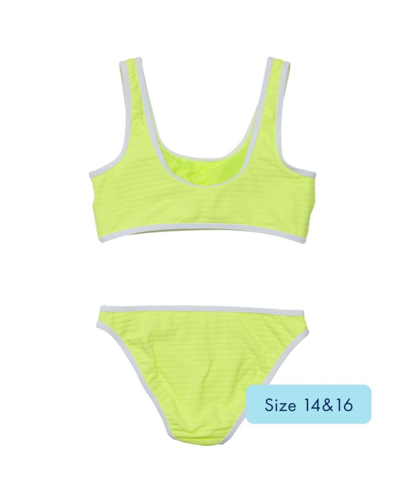Big Girls Citron Zest Crop Bikini