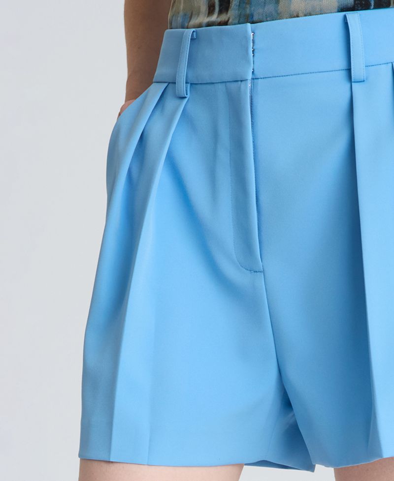 Women's High-Rise Pleated Shorts