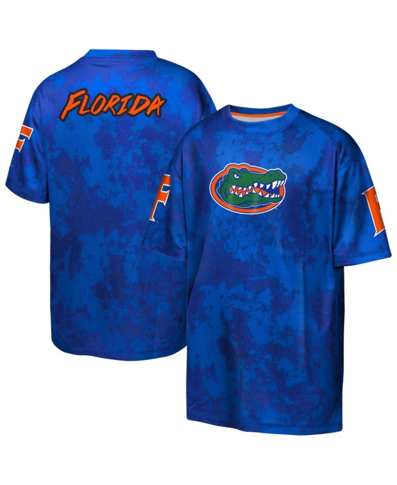 Big Boys and Girls Royal Florida Gators Off-Side Sublimated T-Shirt