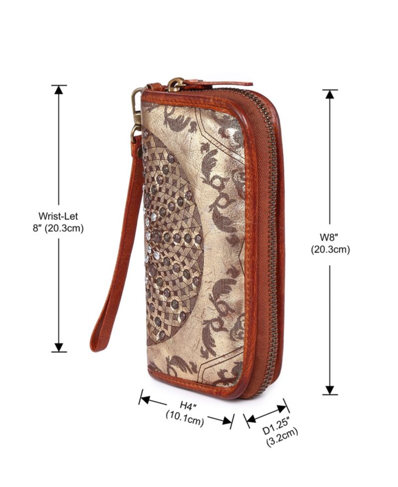 Mola Leather Clutch