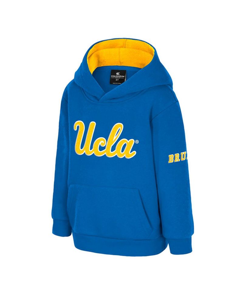 Toddler Blue UCLA Bruins Big Logo Volume Fleece Pullover Hoodie
