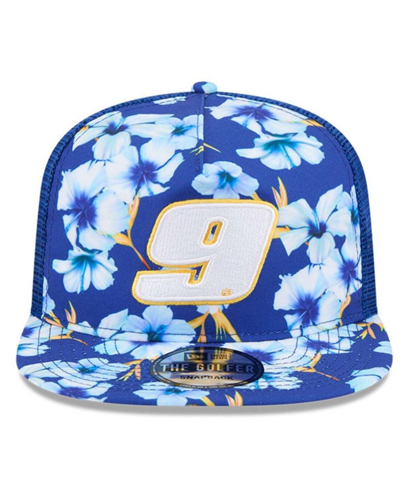 Men's Blue Chase Elliott Adventure Pattern Golfer Adjustable Hat