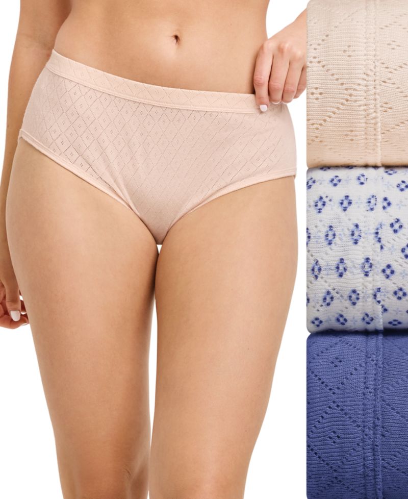 Elance Breathe Hipster Underwear 3 Pack 1540, also available in extended sizes