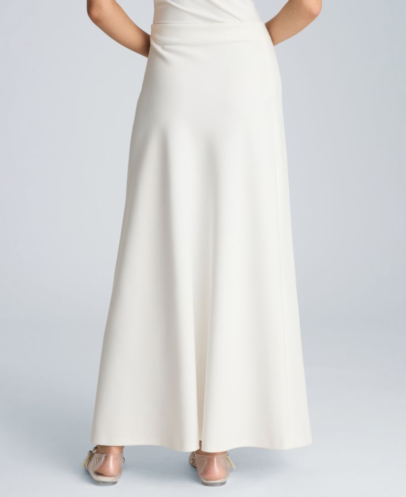 Women's Pull-On Bias Flared Maxi Skirt