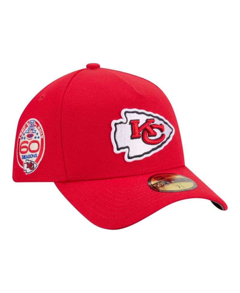 Men's Red Kansas City Chiefs A-Frame 59FORTY Fitted Hat