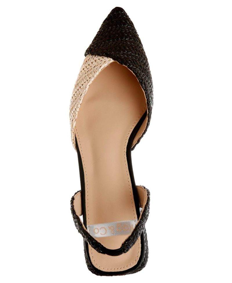 Rag and Co Womens Kinjay Pointy Toe Slingback Sandals
