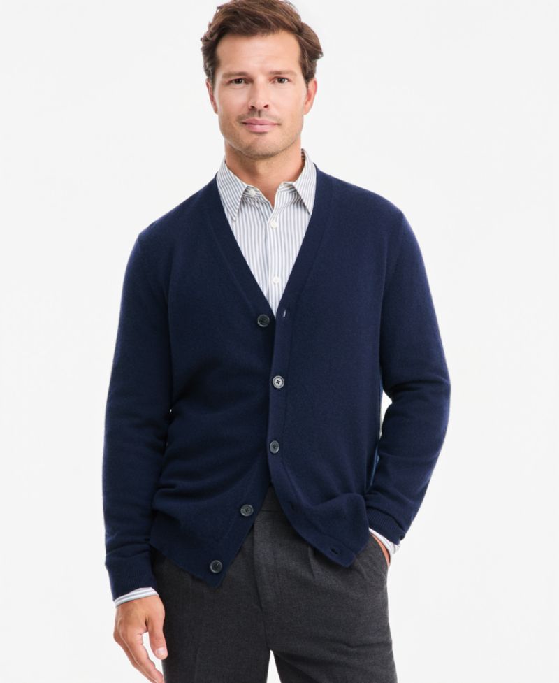 Men's Cashmere V-Neck Cardigan