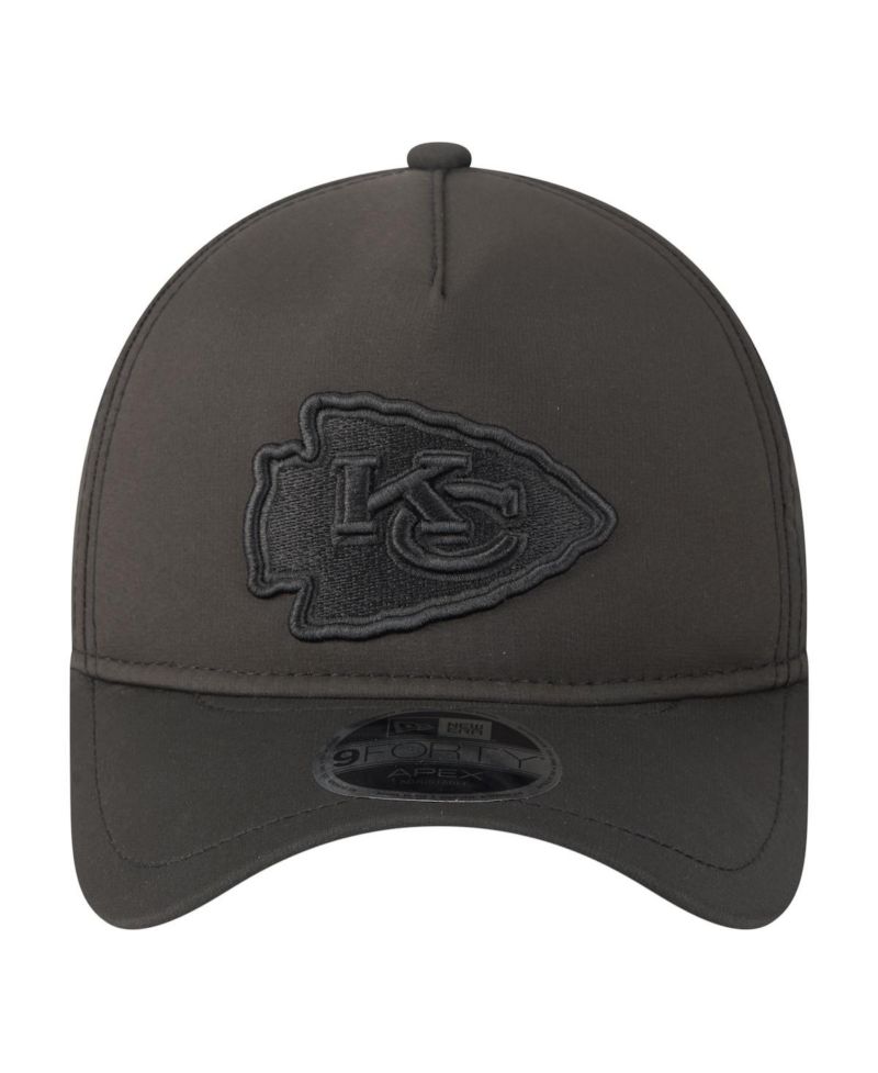 Men's Black Kansas City Chiefs Apex 9FORTY Adjustable Hat