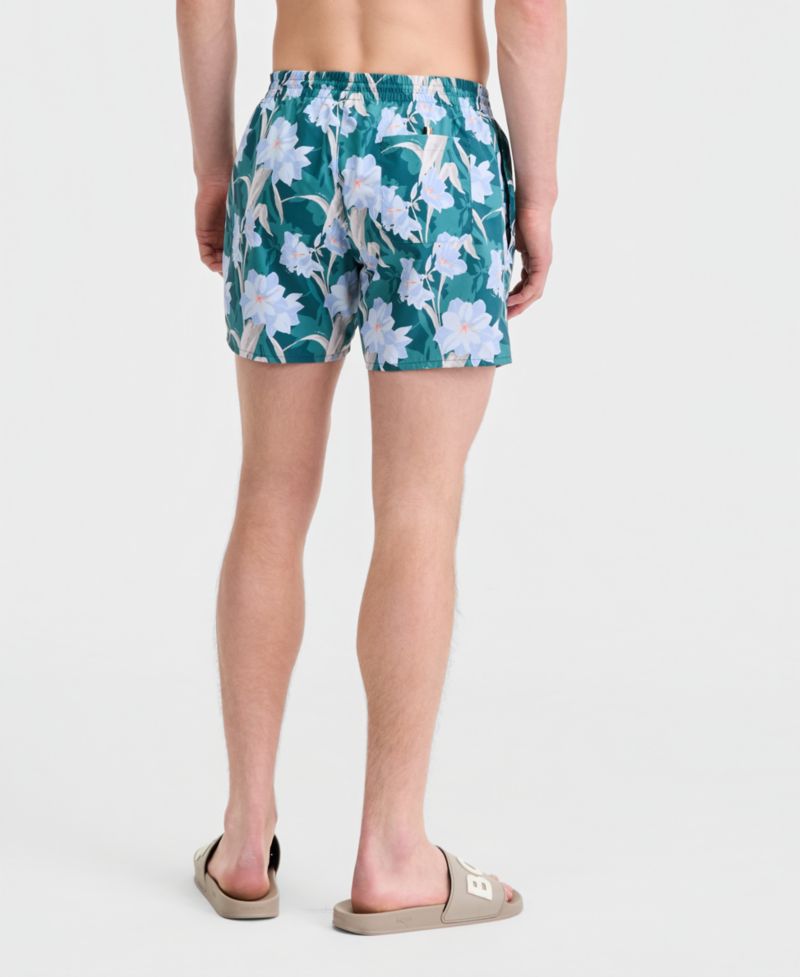 BOSS Men's 5" Tropical Print Swim Trunks