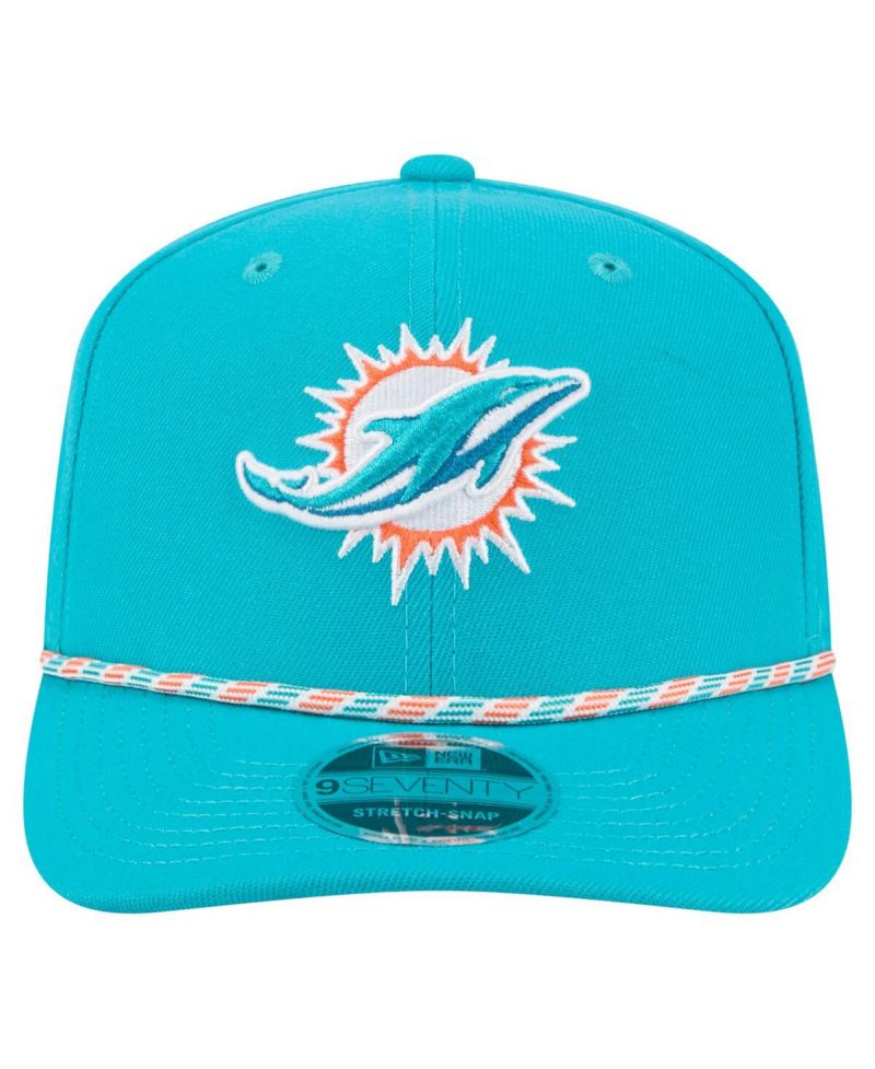 Men's Aqua Miami Dolphins Gameday Multi Rope 9SEVENTY Stretch-Snap Hat