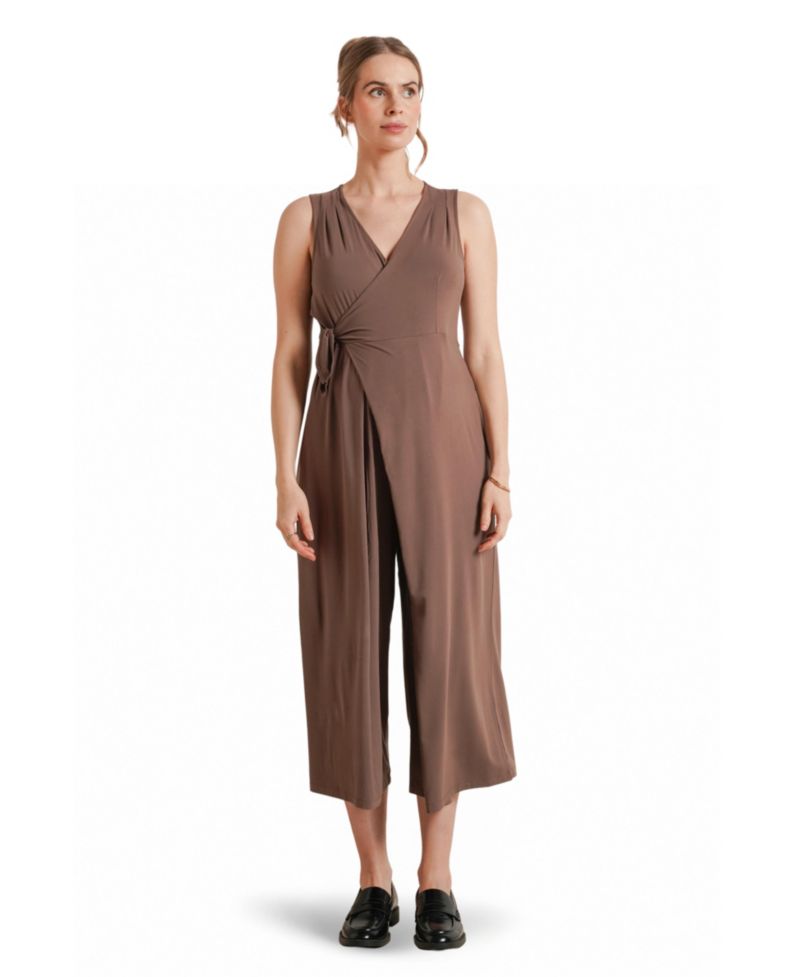 Francesca Maternity & Nursing Cropped Jumpsuit