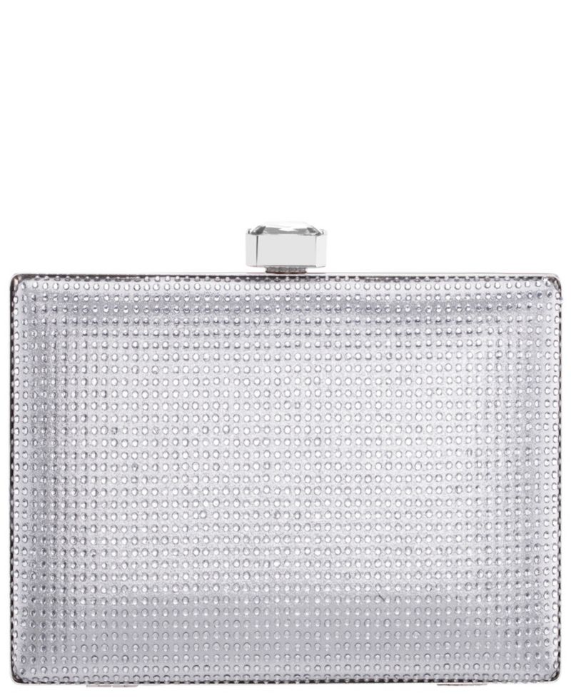 Crystal Minaudiere Lift Lock Clutch
