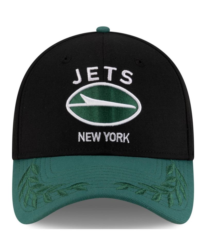 Men's Black/Green New York Jets 2025 NFL Draft 39THIRTY Flex Hat