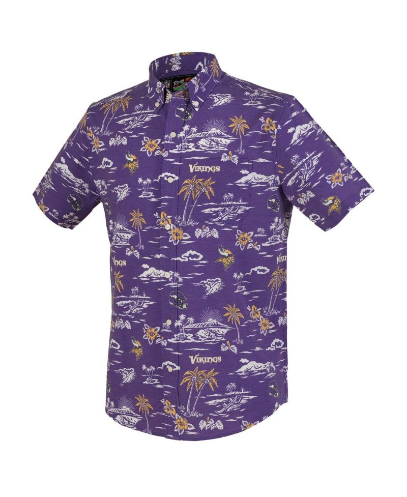 Men's Purple Minnesota Vikings Kekai Performance Button-Down Shirt