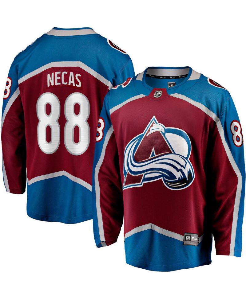 Men's Martin Necas Burgundy Colorado Avalanche Breakaway Player Jersey