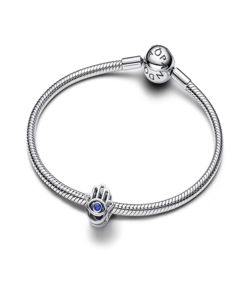 Stellar Blue Crystal Hamsa Hand Charms