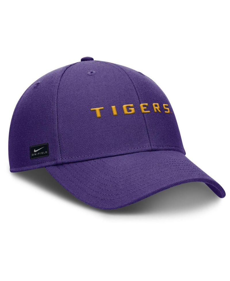 Men's Purple LSU Tigers 2025 On-Field Rise Performance Adjustable Hat