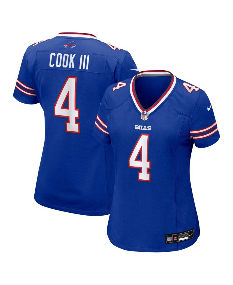 Women's James Cook III Royal Buffalo Bills Team Game Jersey