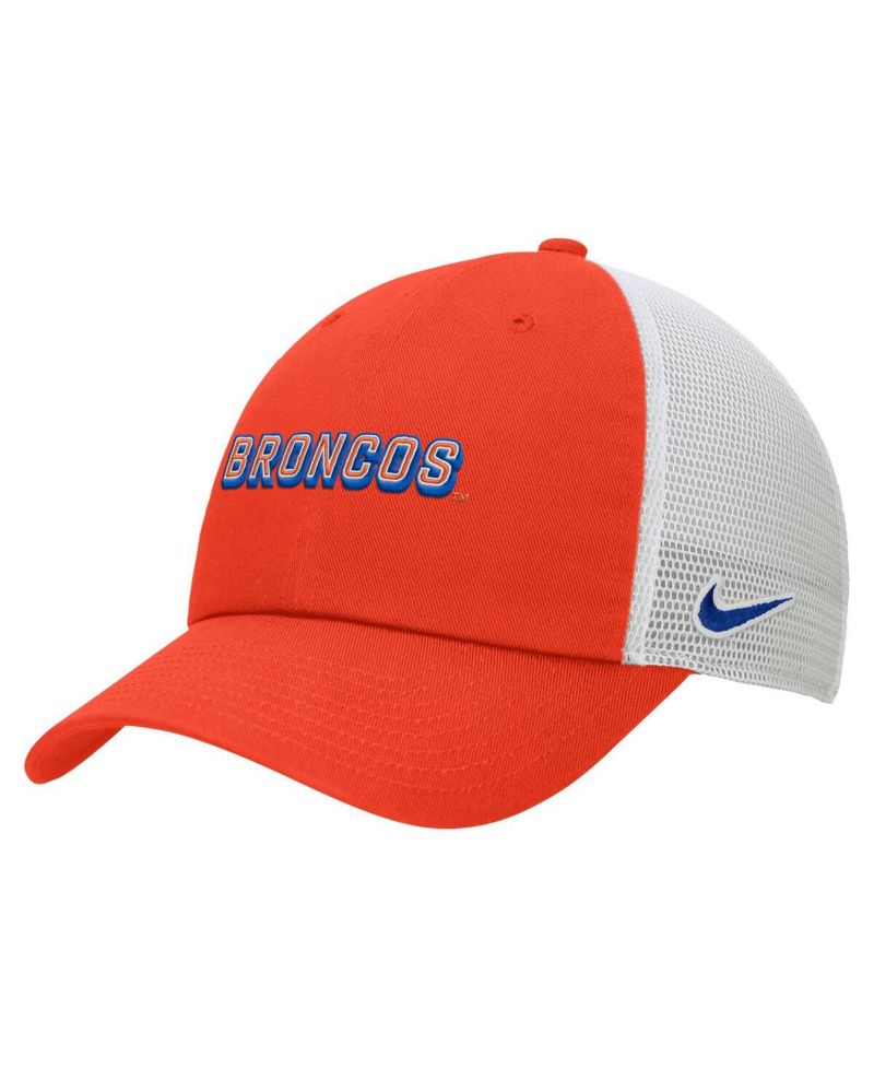 Men's Orange Boise State Broncos On-Field Club Adjustable Trucker Hat