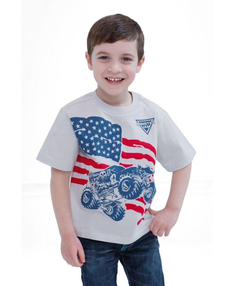 Grave Digger Matching Family Patriotic Short Sleeve T-Shirt
