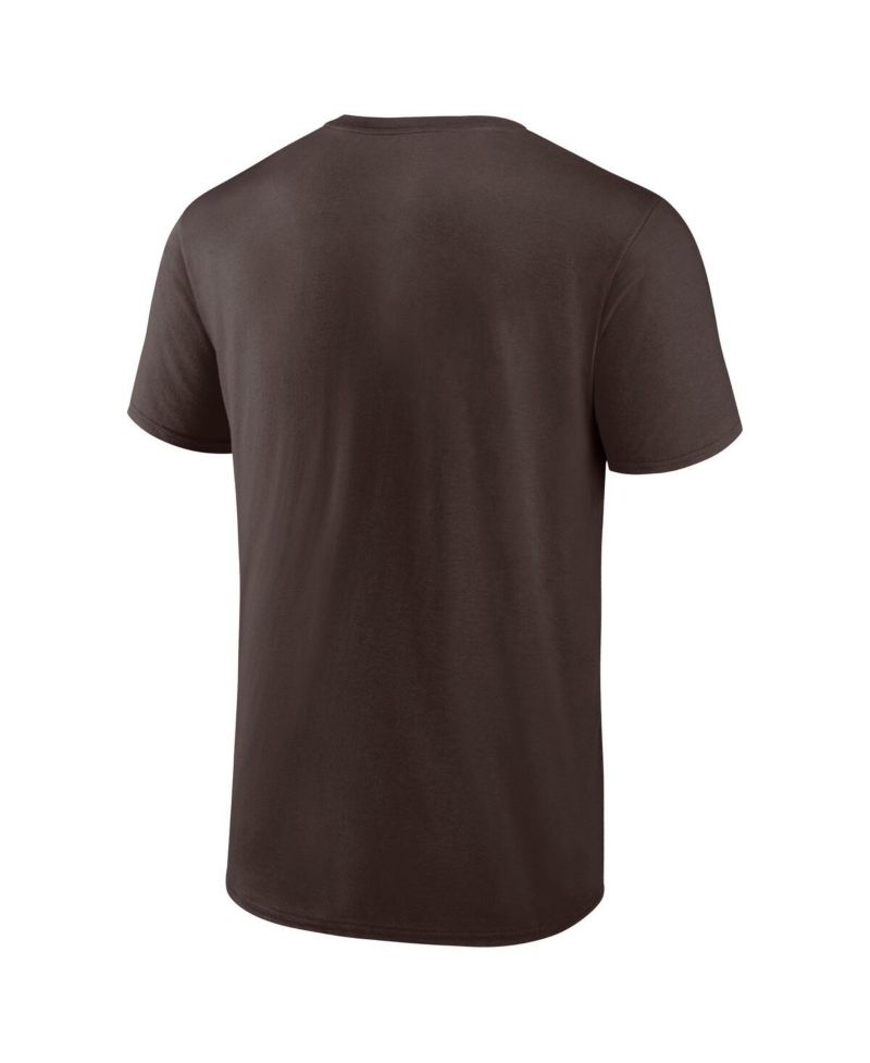 Men's Brown Cleveland Browns Evergreen Primary Logo T-Shirt