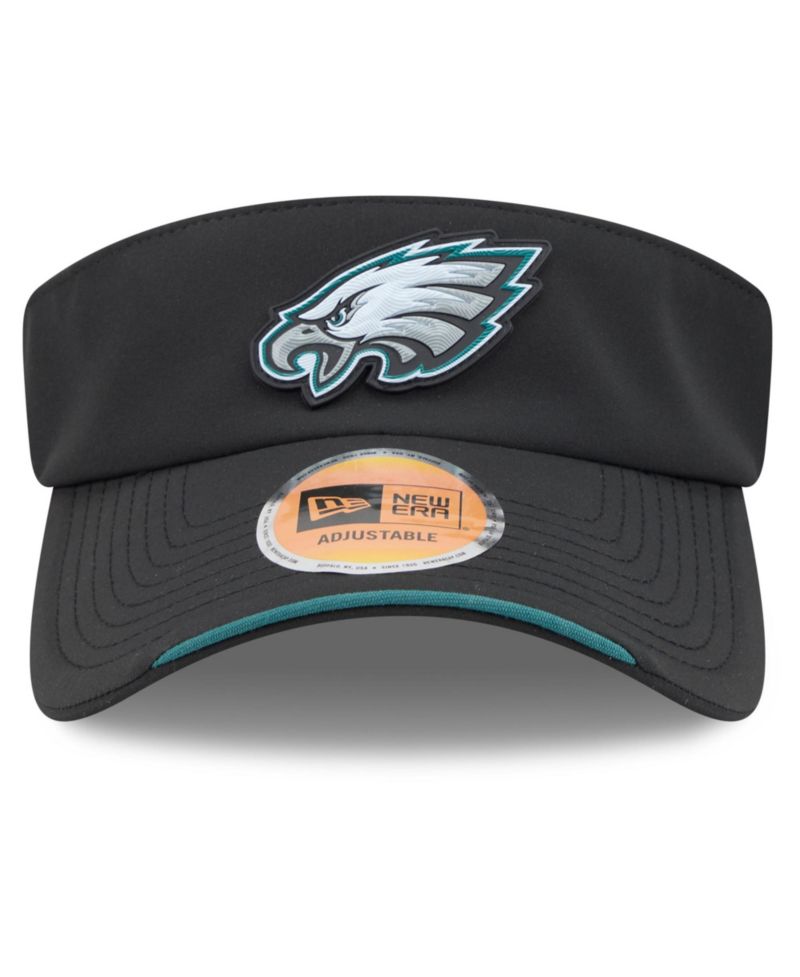 Men's Black Philadelphia Eagles 2026 Sideline Adjustable Visor Hat