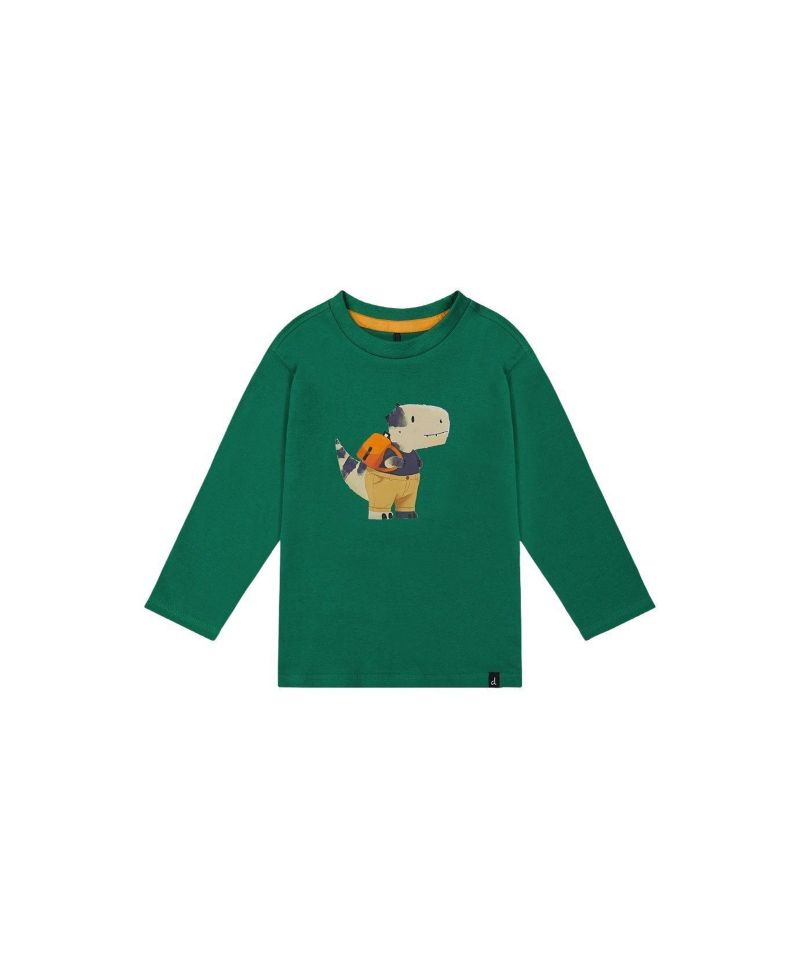 Little Boys 6-8 Long Sleeve Organic Cotton T-Shirt