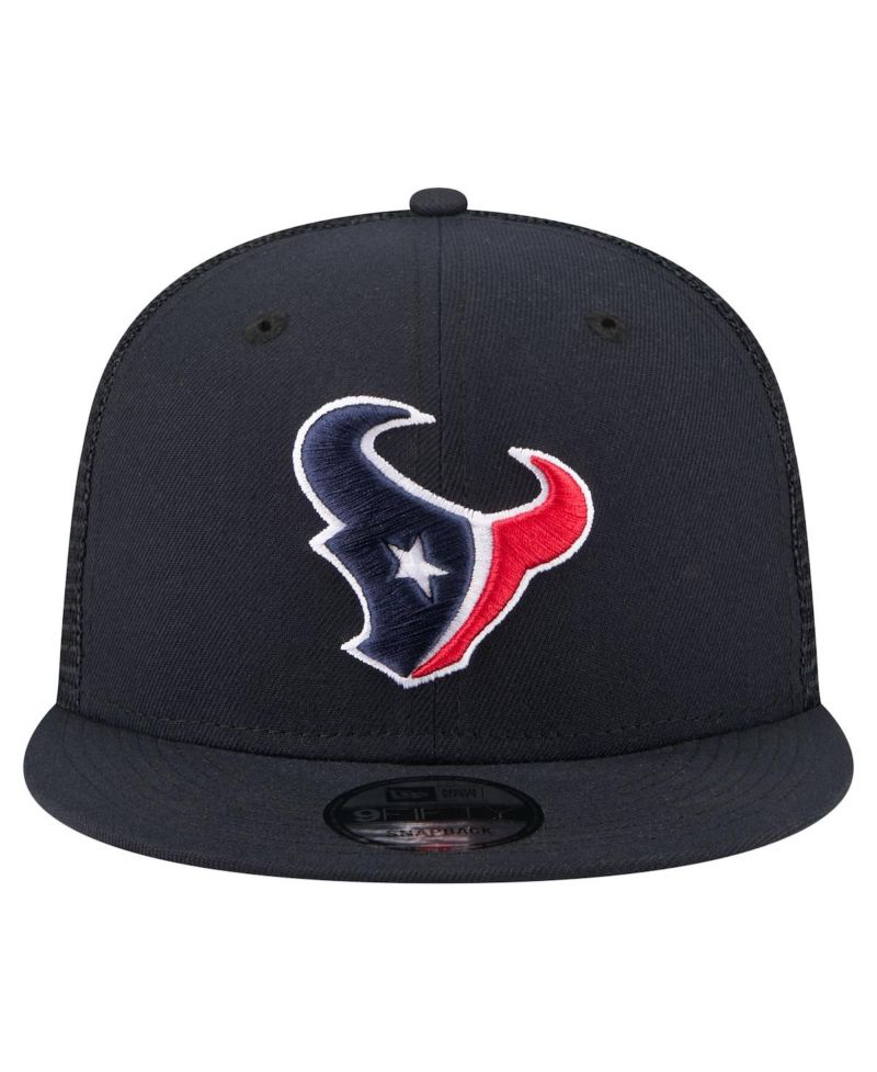Men's Navy Houston Texans Core Team 9FIFTY Trucker Snapback Hat