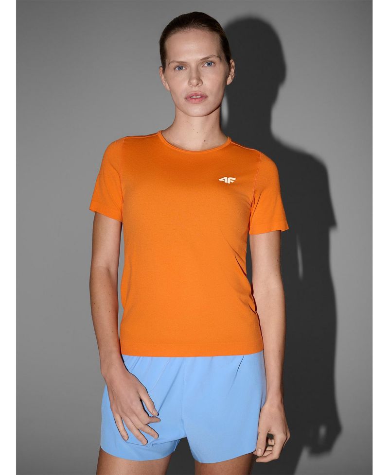 Women's Running Interlock-Knit Short-Sleeve Crewneck T-Shirt