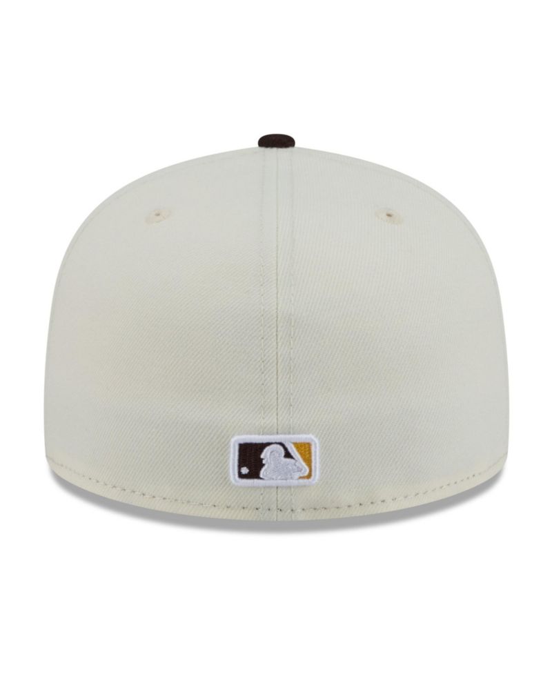Men's White/Brown San Diego Padres Blossom 59FIFTY Fitted Hat