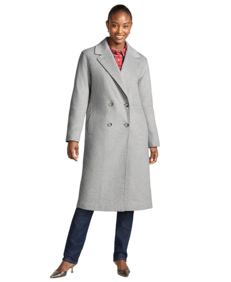 Women's Insulated Double Breasted Wool Coat