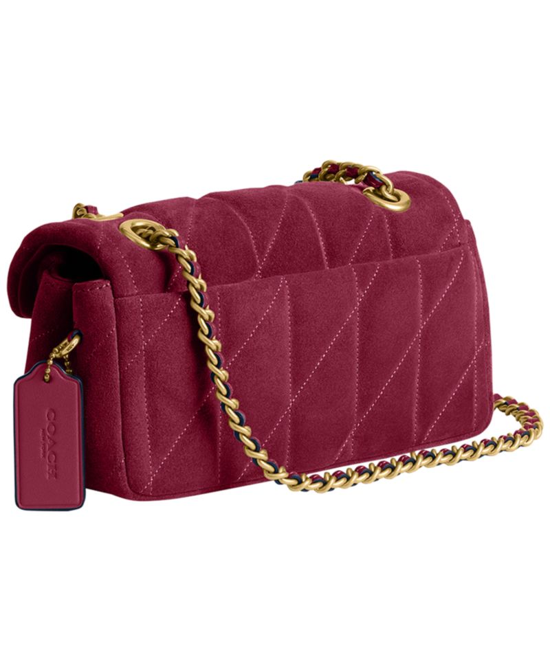 Quilted Tabby Small Suede Shoulder Bag 20