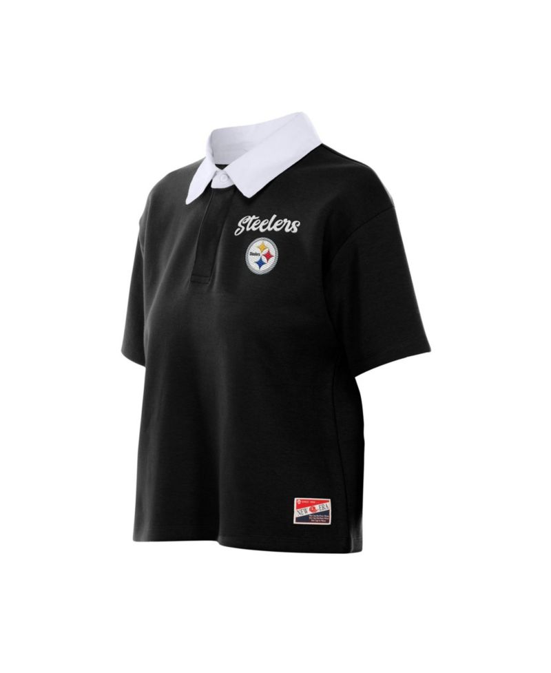 Women's Pittsburgh Steelers Boxy Cropped Polo