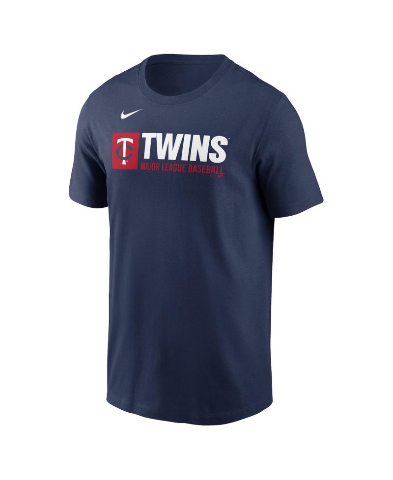 Men's Navy Minnesota Twins Team Block T-Shirt