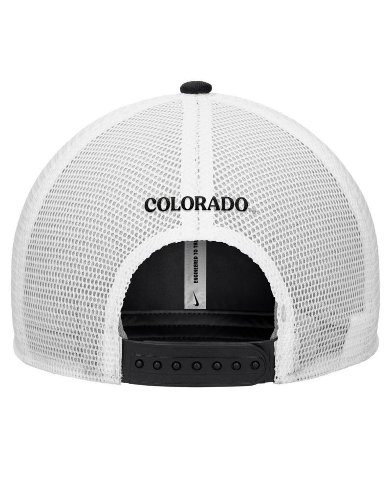 Men's Black Colorado Buffaloes Rise Trucker Dri-FIT Adjustable Hat