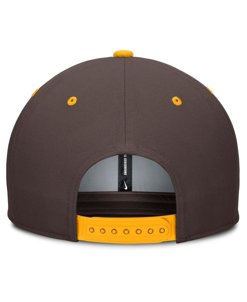 Men's Brown/Gold San Diego Padres Cooperstown Collection Pro Dri-FIT Snapback Hat