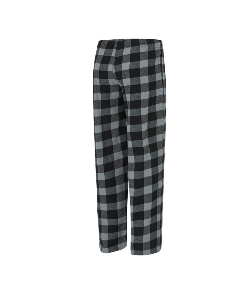 Women's 2-Piece Black, Gray Las Vegas Raiders Avondale T-Shirt and Pants Flannel Pajama Set