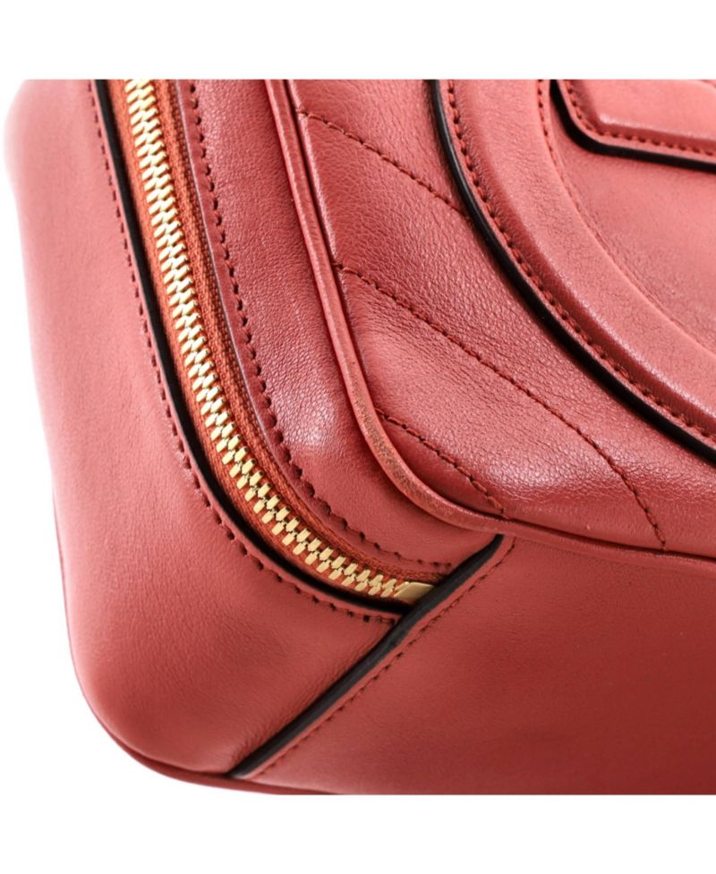 Blondie NM Top Handle Shoulder Bag Diagonal Quilted Leather