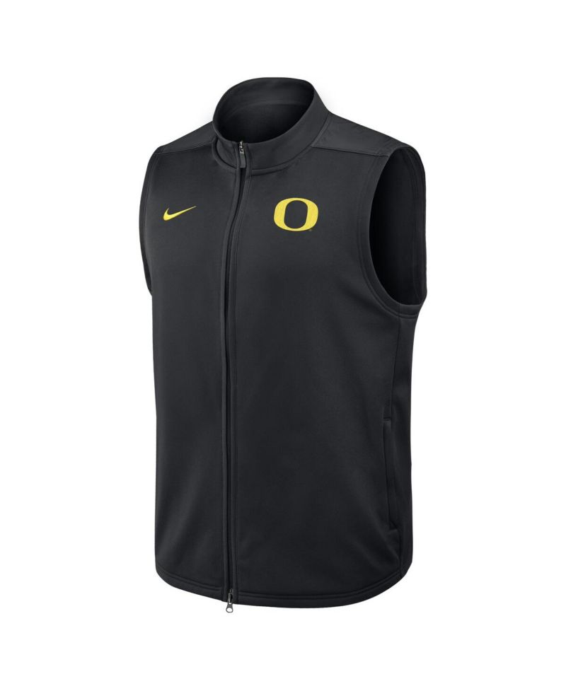 Men's Black Oregon Ducks Primetime Victory Performance Full-Zip Vest