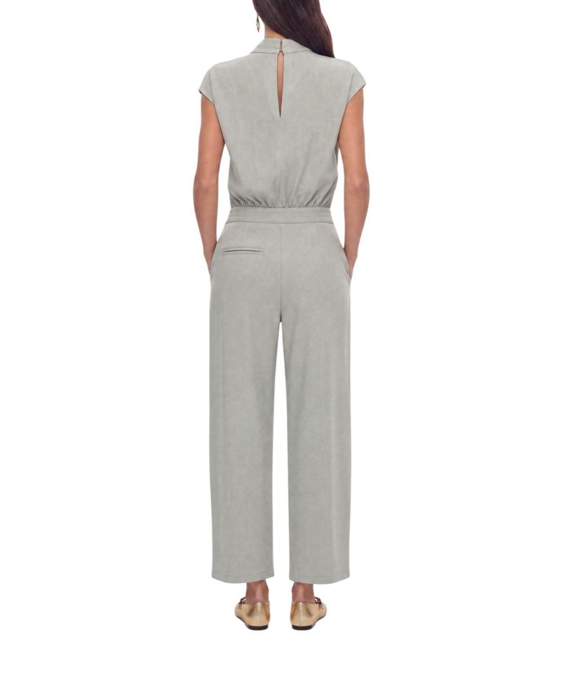 Women's Collared Sleeveless Bodysuit Blouse