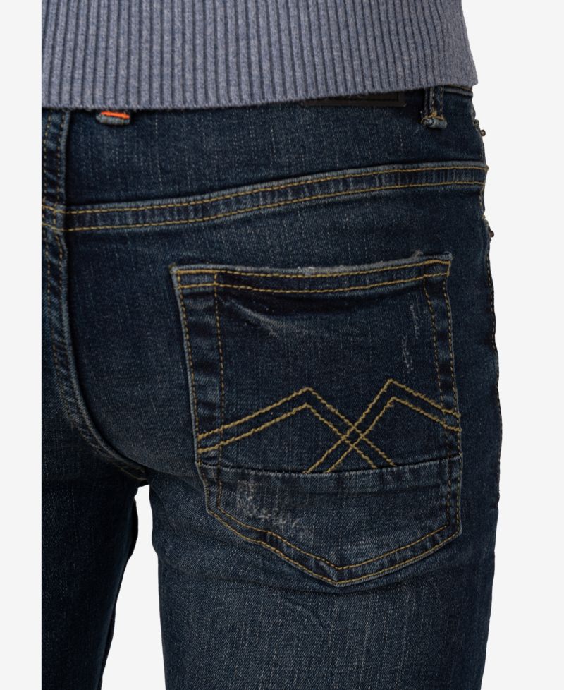 Boy's RawX Distressed Neon Stitch Jeans