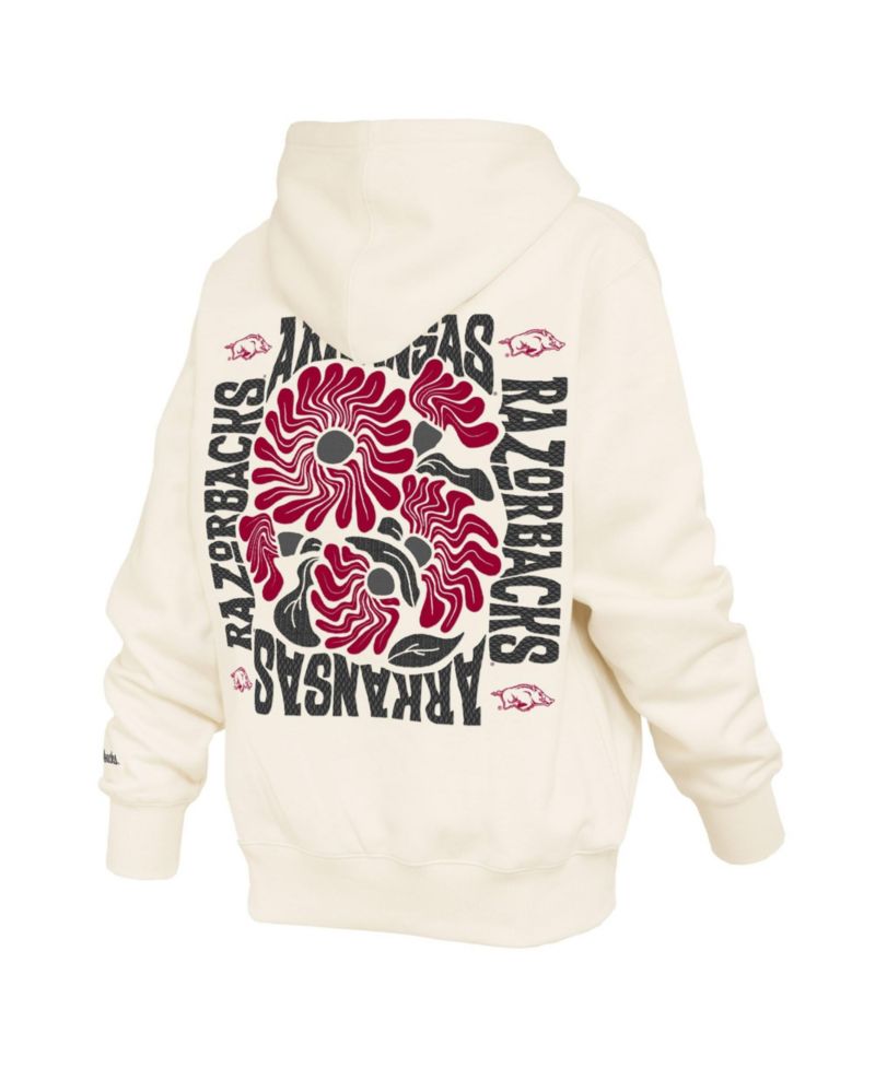 Women's Arkansas Razorbacks Elena Janise Fleece-Lined Dropped-Shoulders Hoodie