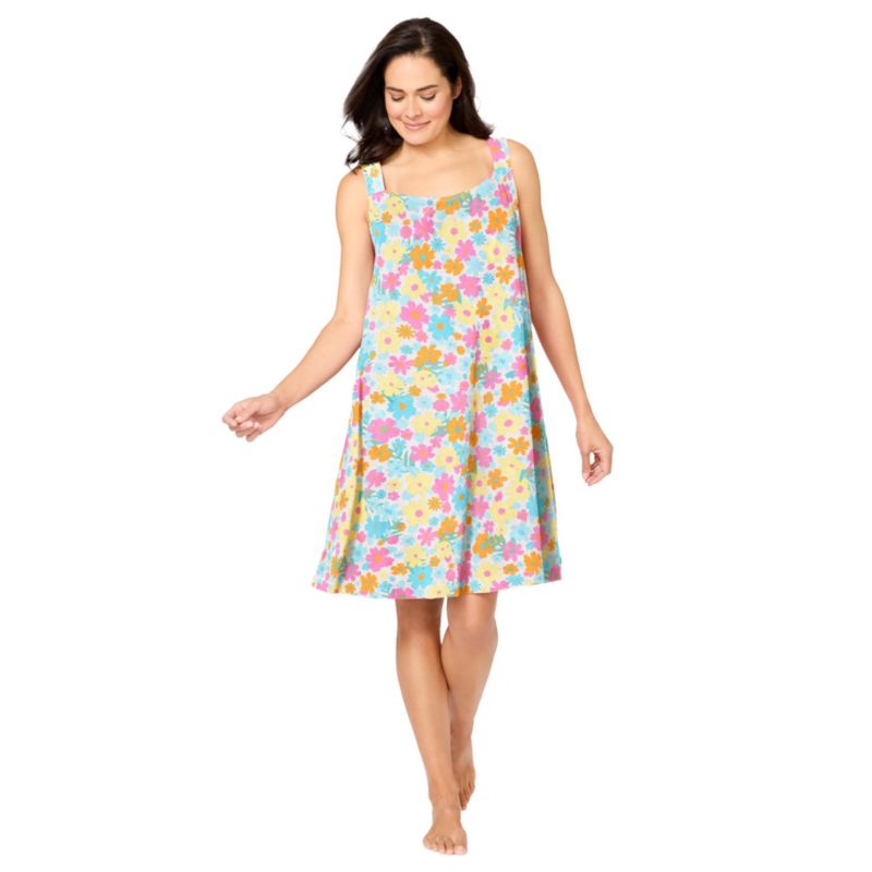 Plus Size Dreams and Co. Sleeveless Terry Lounger