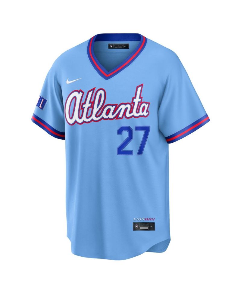 Men's Austin Riley Powder Blue Atlanta Braves 2026 City Connect Stadium Jersey